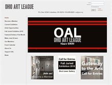 Tablet Screenshot of ohioartleague.camp9.org